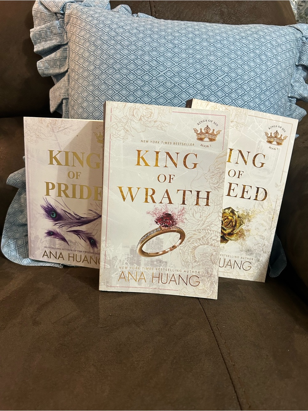 'King of Wrath' - king of greed king of pride White & Gold Paperback Novel